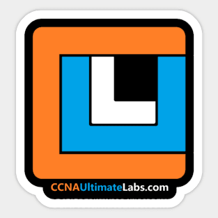 CCNAUltimateLabs Monogram logo Sticker